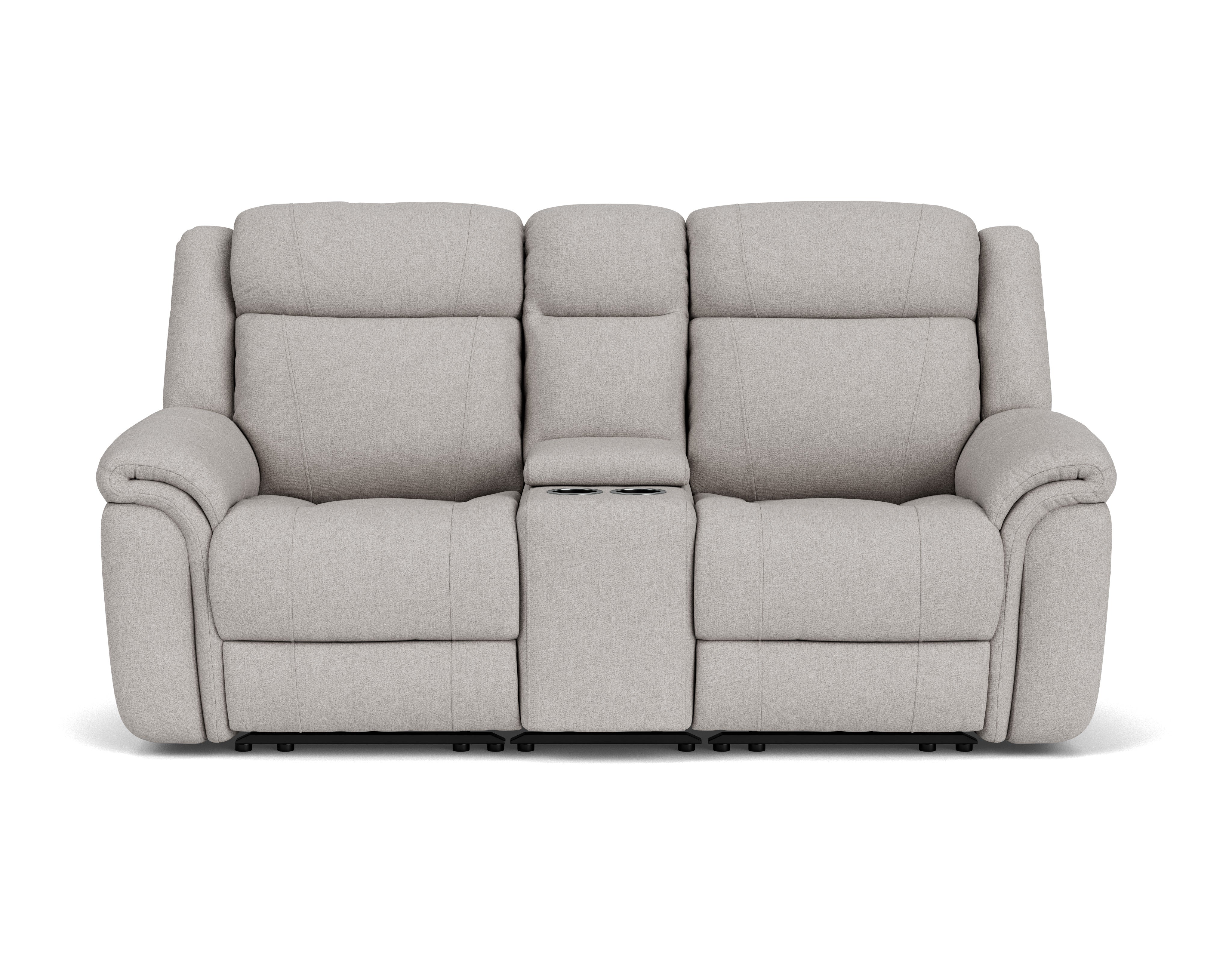 2 Seater with End Electric Recliners, Console & Powered Headrests