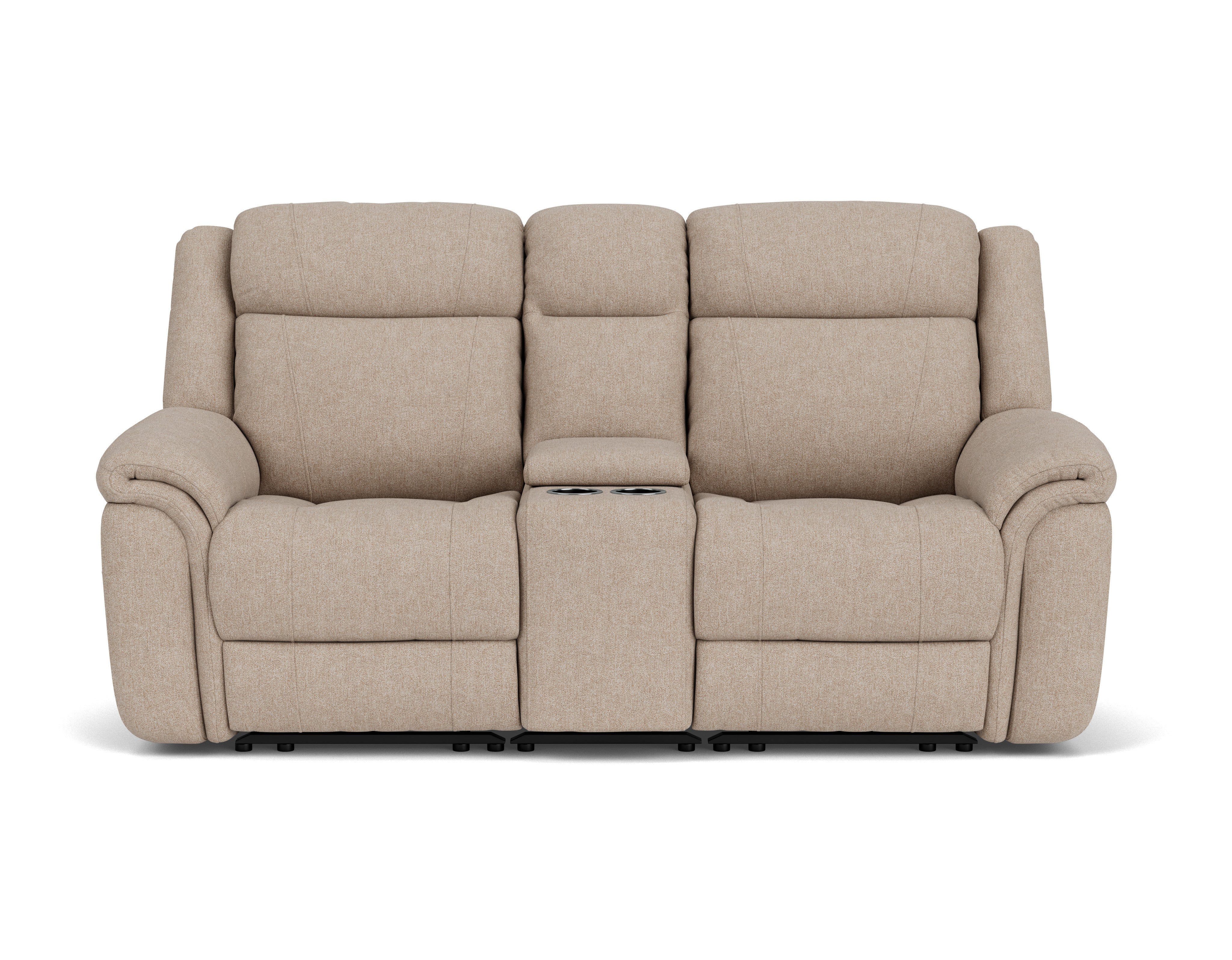 2 Seater with End Electric Recliners, Console & Powered Headrests
