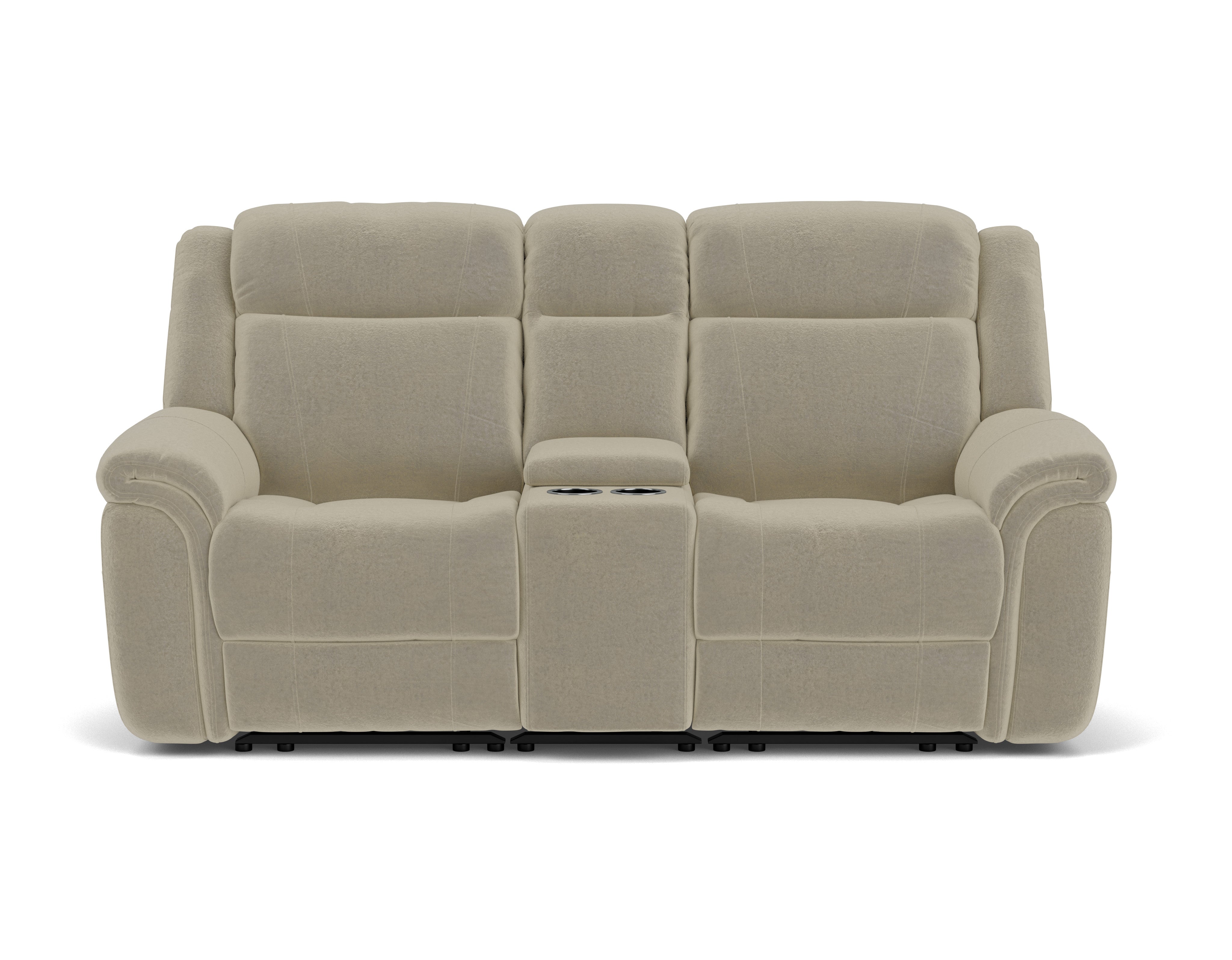 2 Seater with End Electric Recliners, Console & Powered Headrests