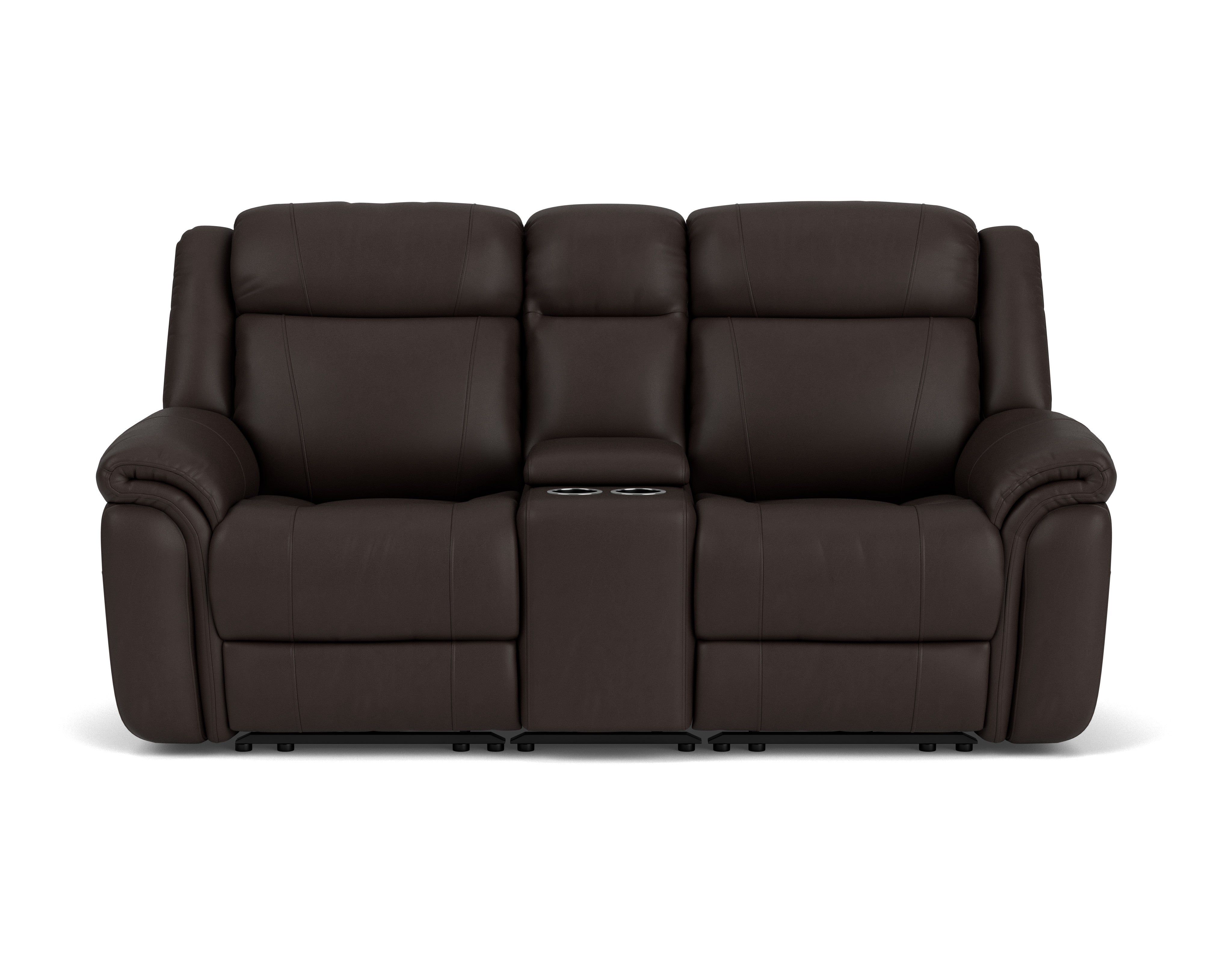 2 Seater with End Electric Recliners, Console & Powered Headrests