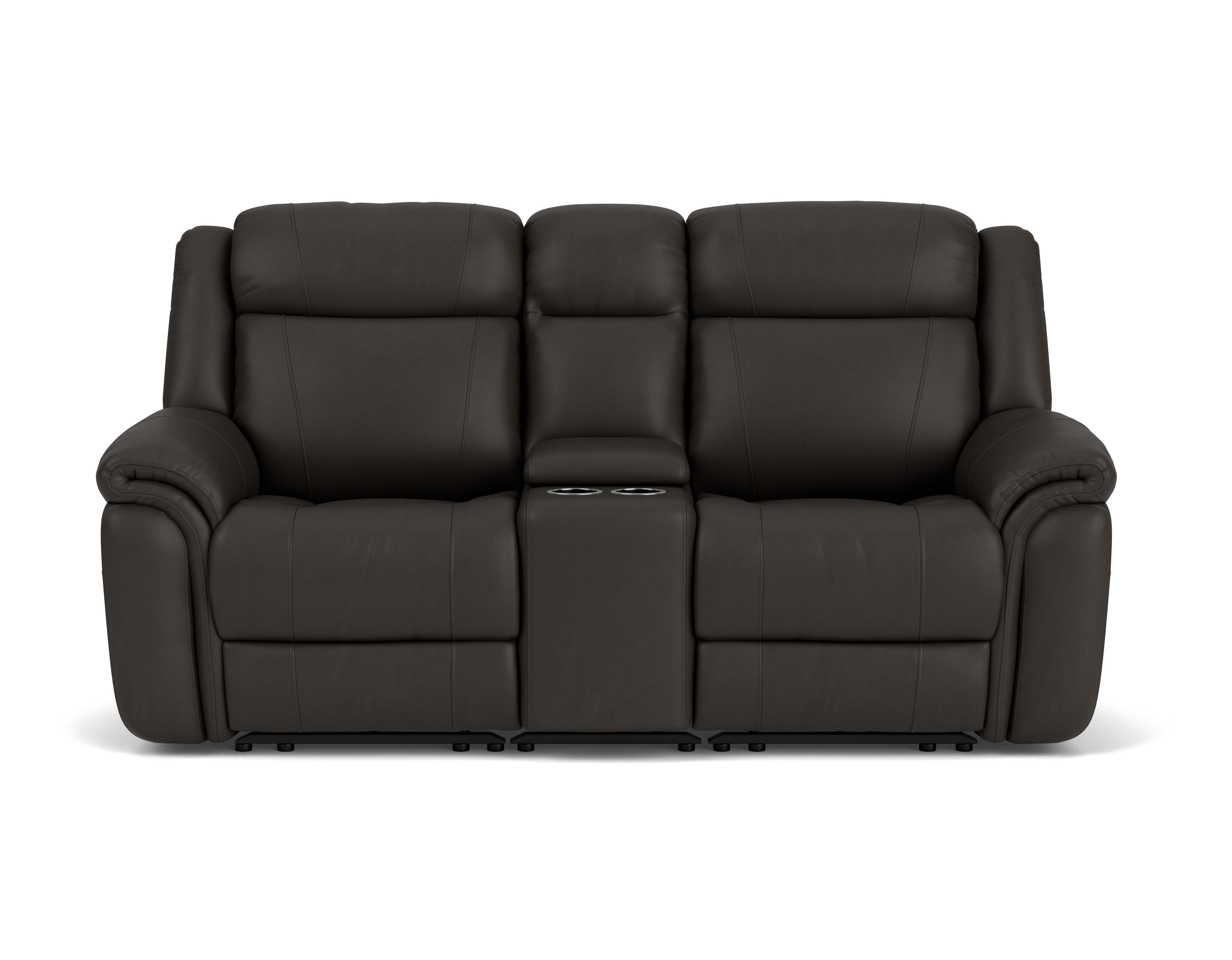2 Seater with End Electric Recliners, Console & Powered Headrests