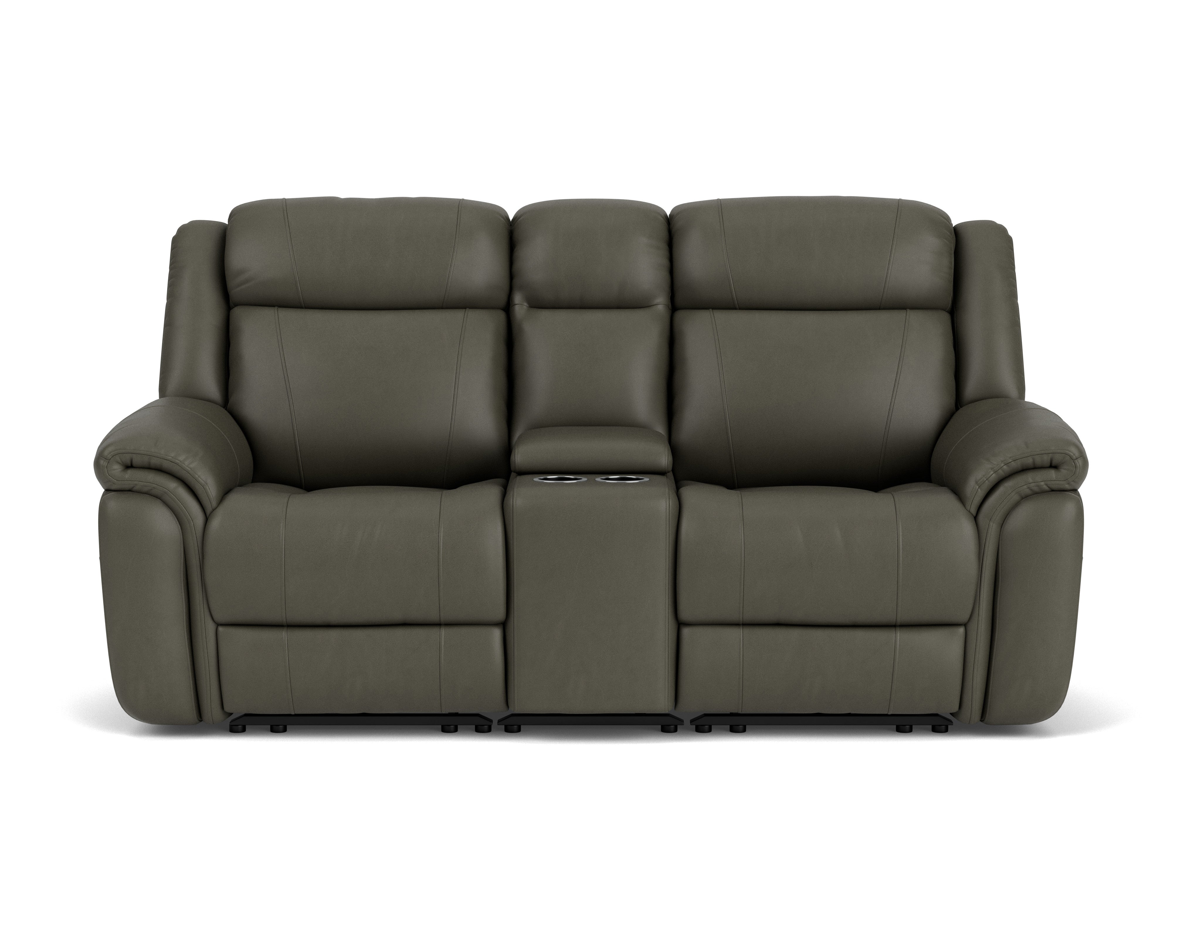 2 Seater with End Electric Recliners, Console & Powered Headrests