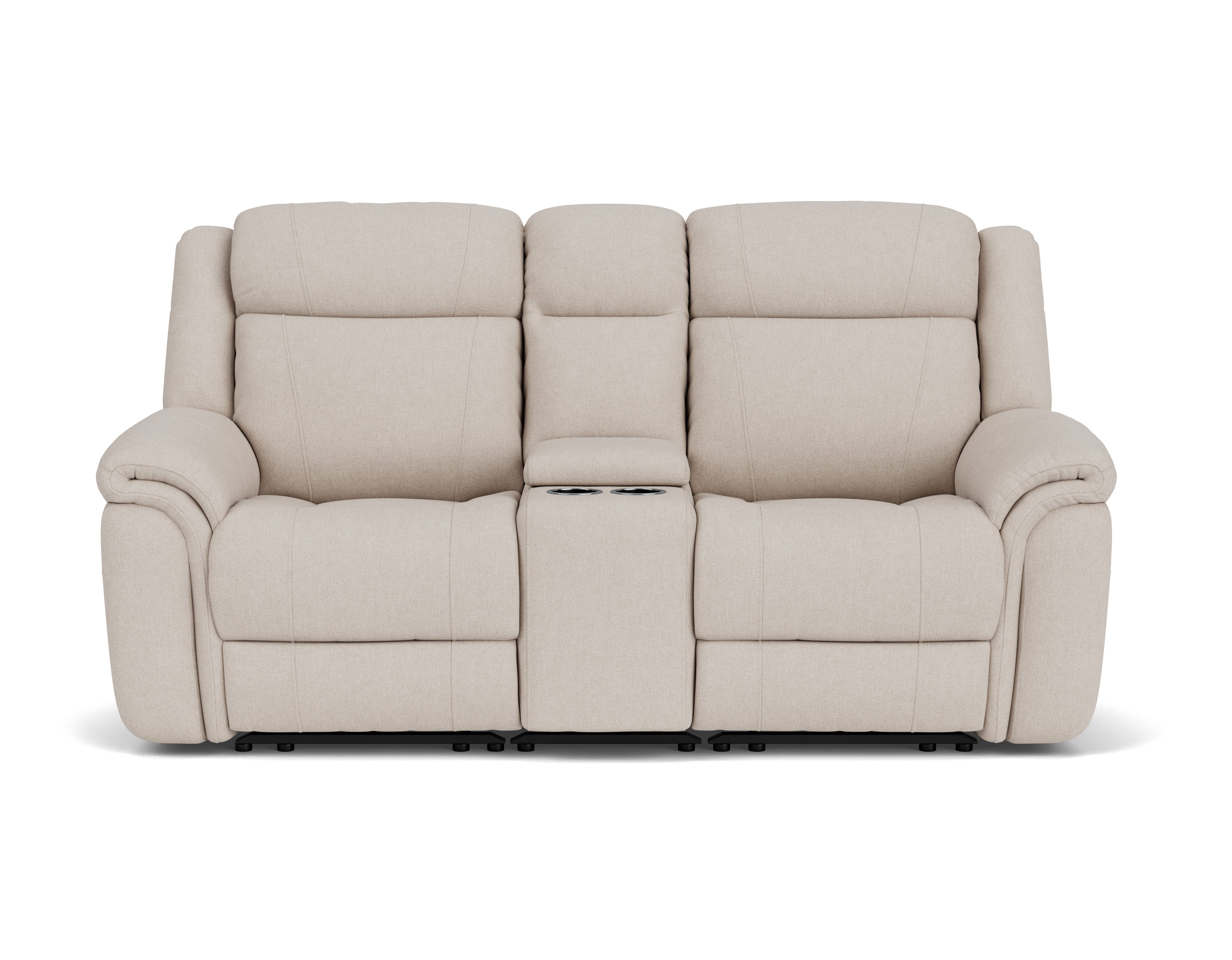 2 Seater with End Electric Recliners, Console & Powered Headrests