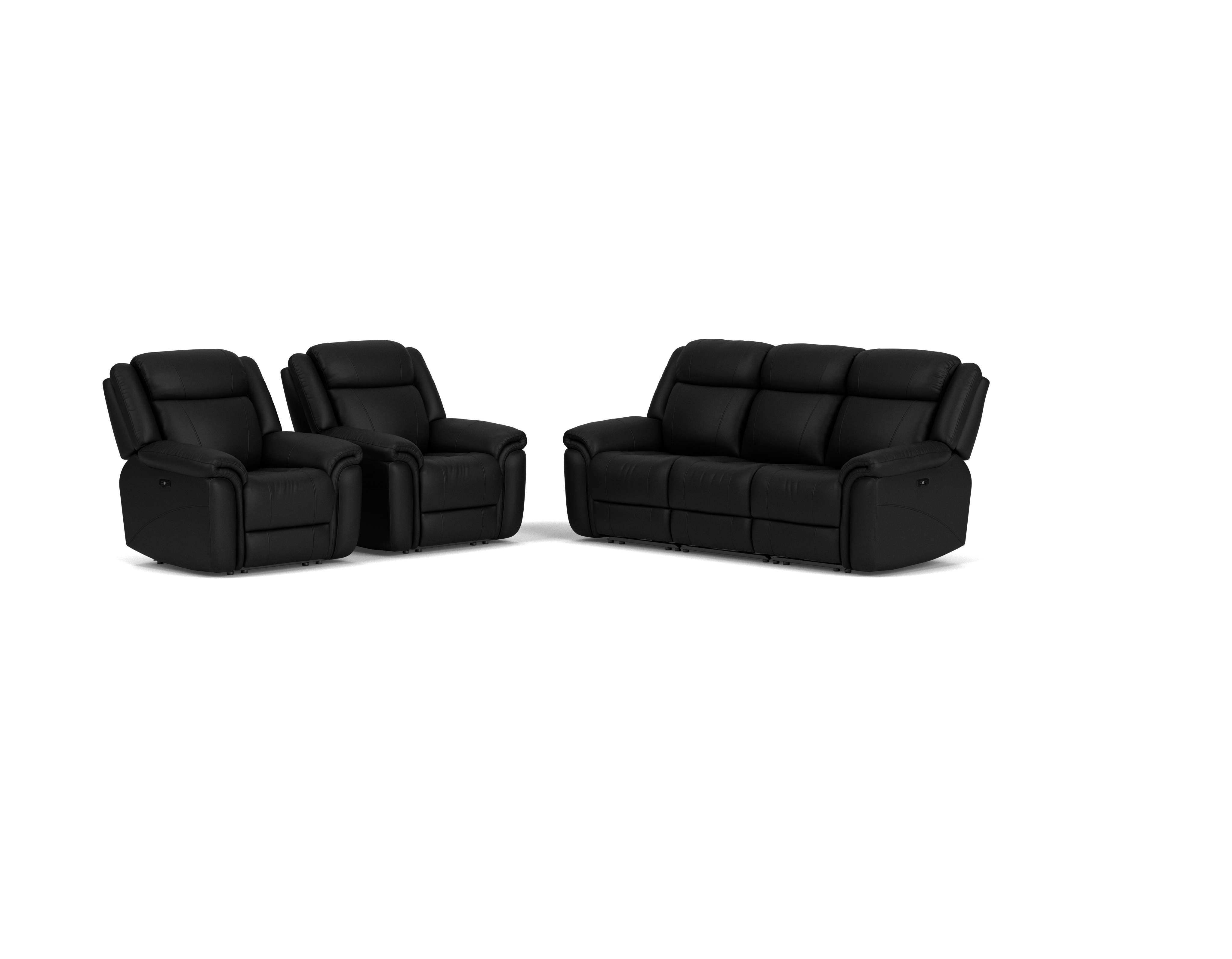 3 Seater with end electric recliners + 2 Electric Recliners