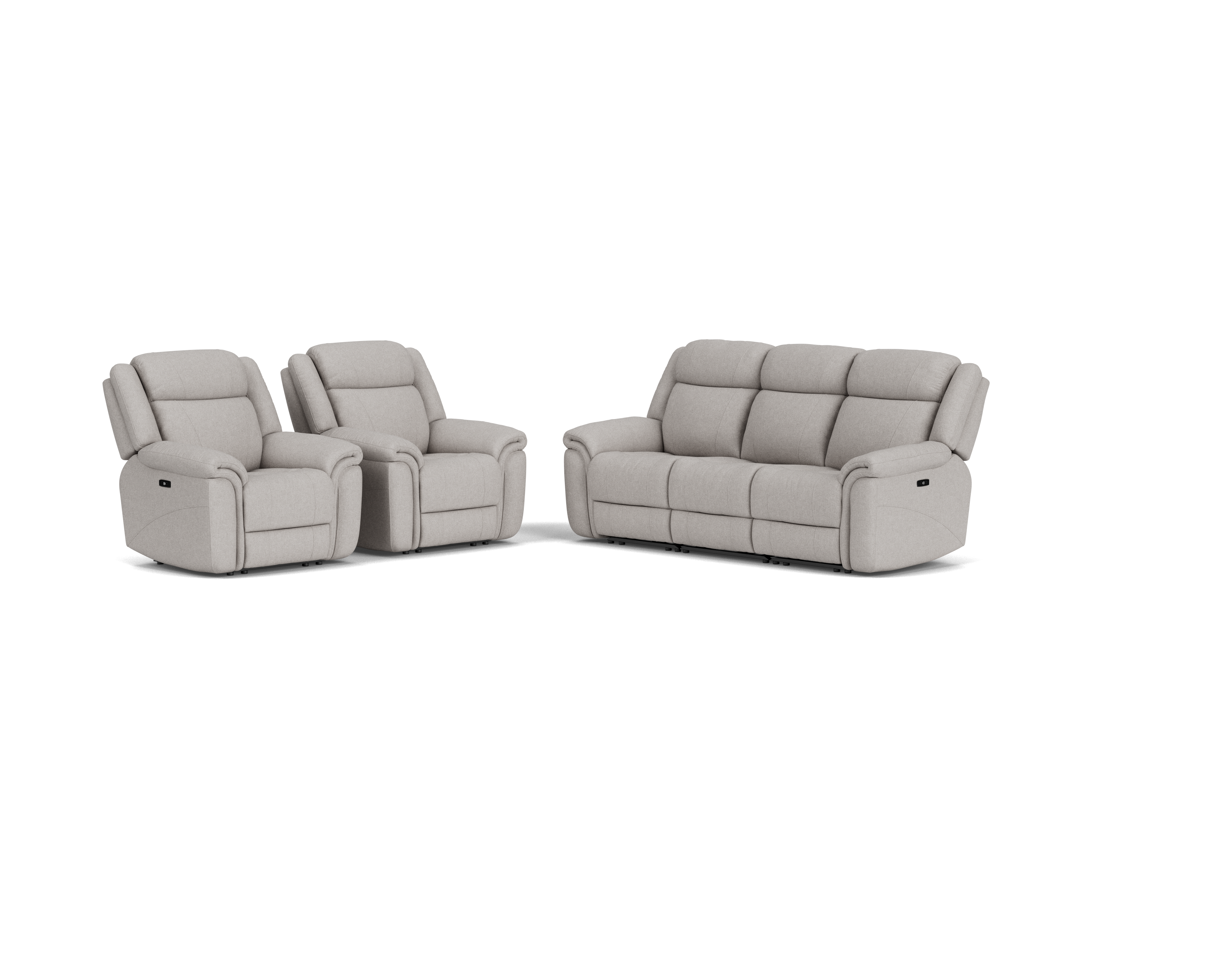3 Seater with end electric recliners + 2 Electric Recliners