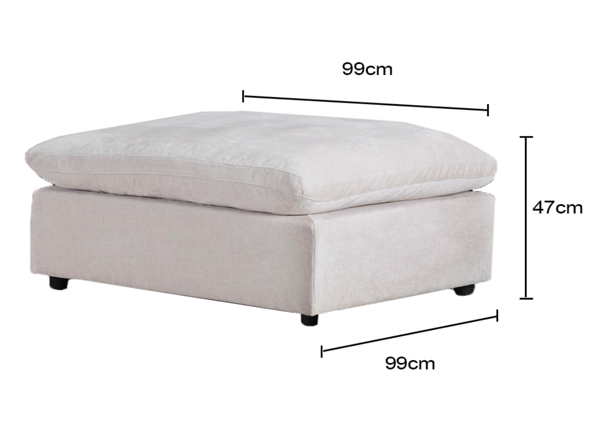 5 Seater Corner Modular with Ottoman