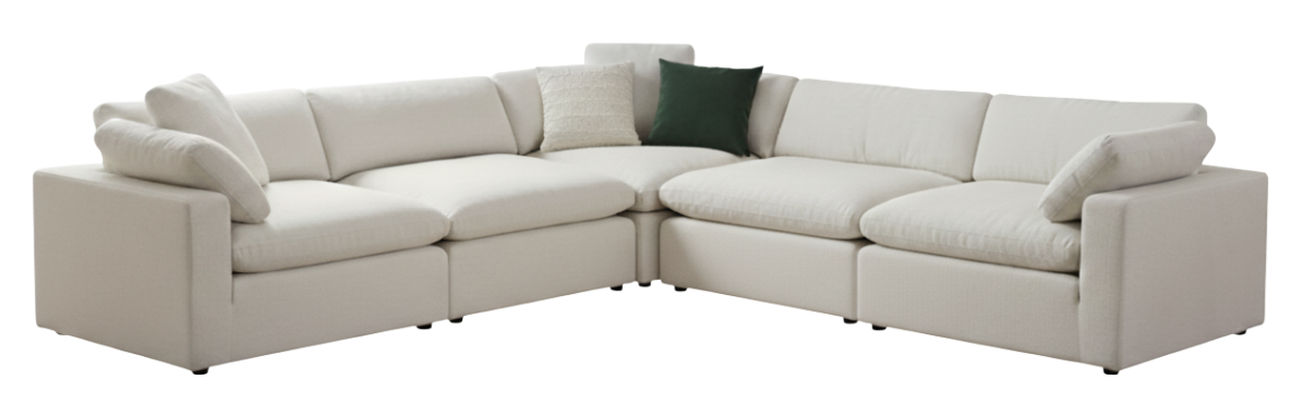 5 Seater Corner Modular with Ottoman