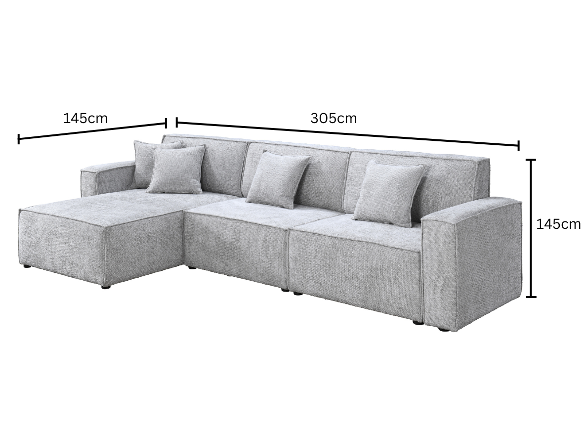 3 Seater with Reversible Chaise