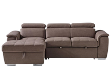 Load image into Gallery viewer, 3 seater with storage chaise &amp; sofa bed
