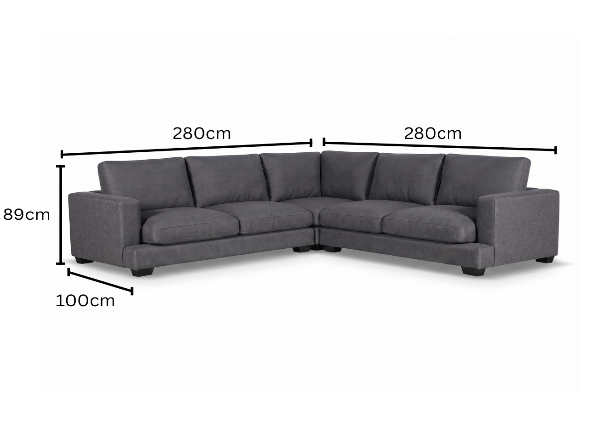 5.5 Seater Corner With Ottoman