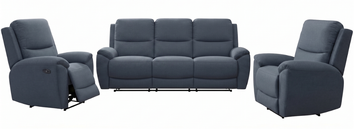 3 Seater with End Electric Recliners + 2 Electric Recliners