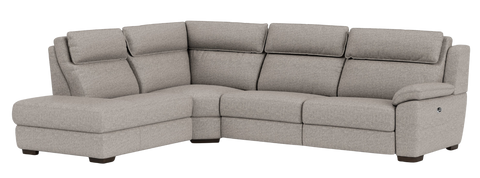 4.5 Seater Corner Chaise with End Electric Recliner