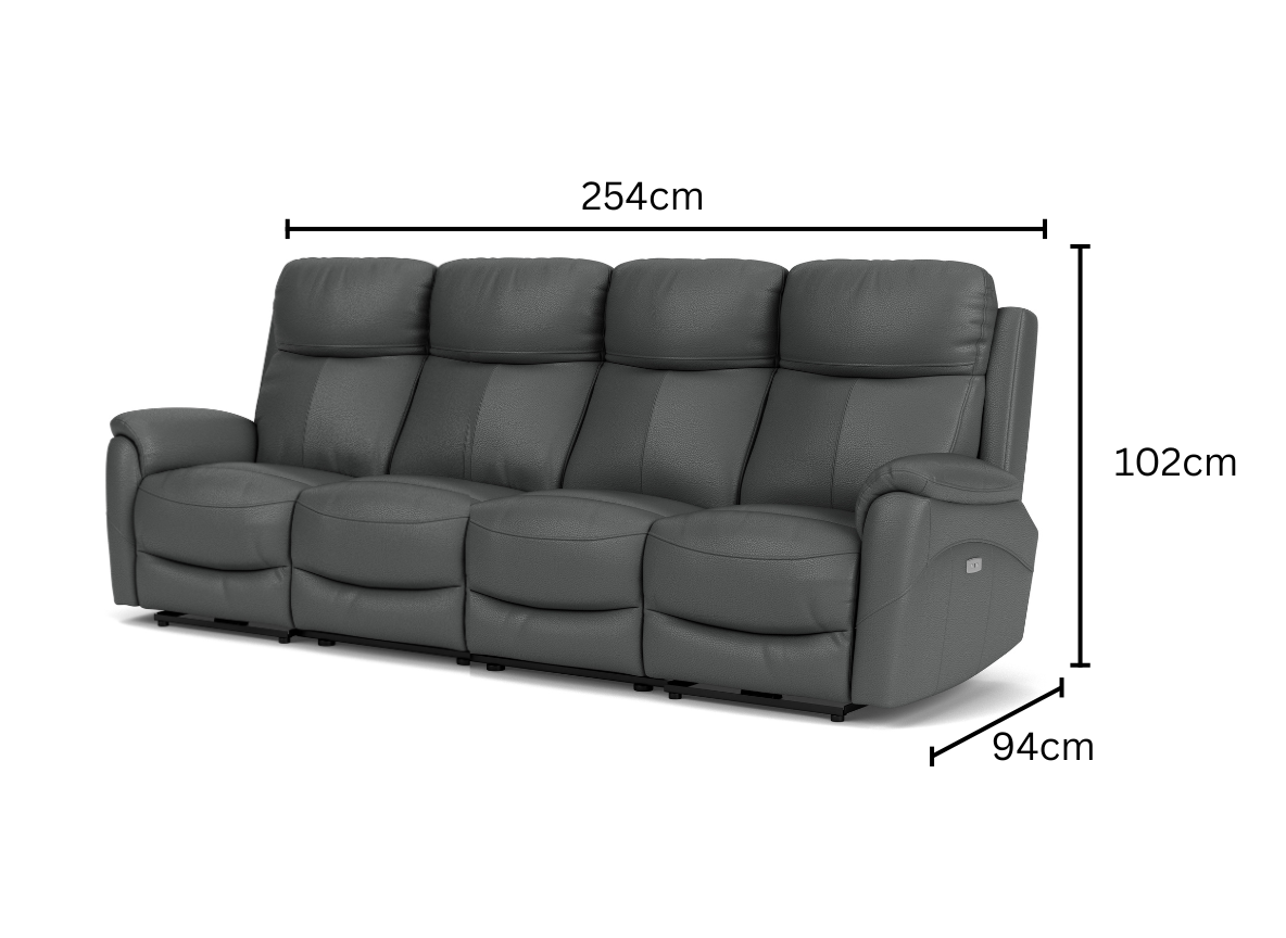 4 Seater with End Recliners