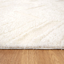 Load image into Gallery viewer, Tender Chevron Cream Shag Rug
