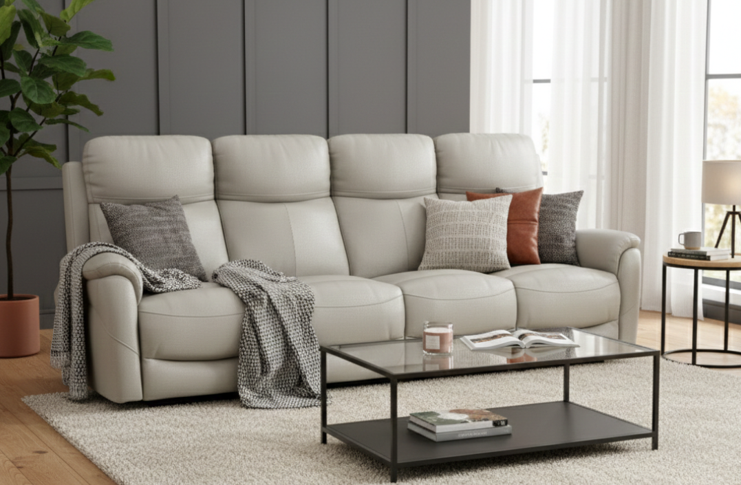 4 Seater with End Recliners