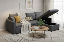 Load image into Gallery viewer, 3 Seater Sofa Bed with Reversible Storage Chaise
