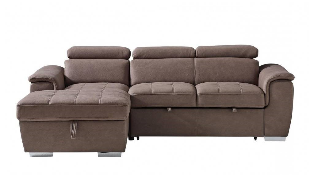 3 seater with storage chaise & sofa bed