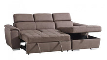 Load image into Gallery viewer, 3 seater with storage chaise &amp; sofa bed
