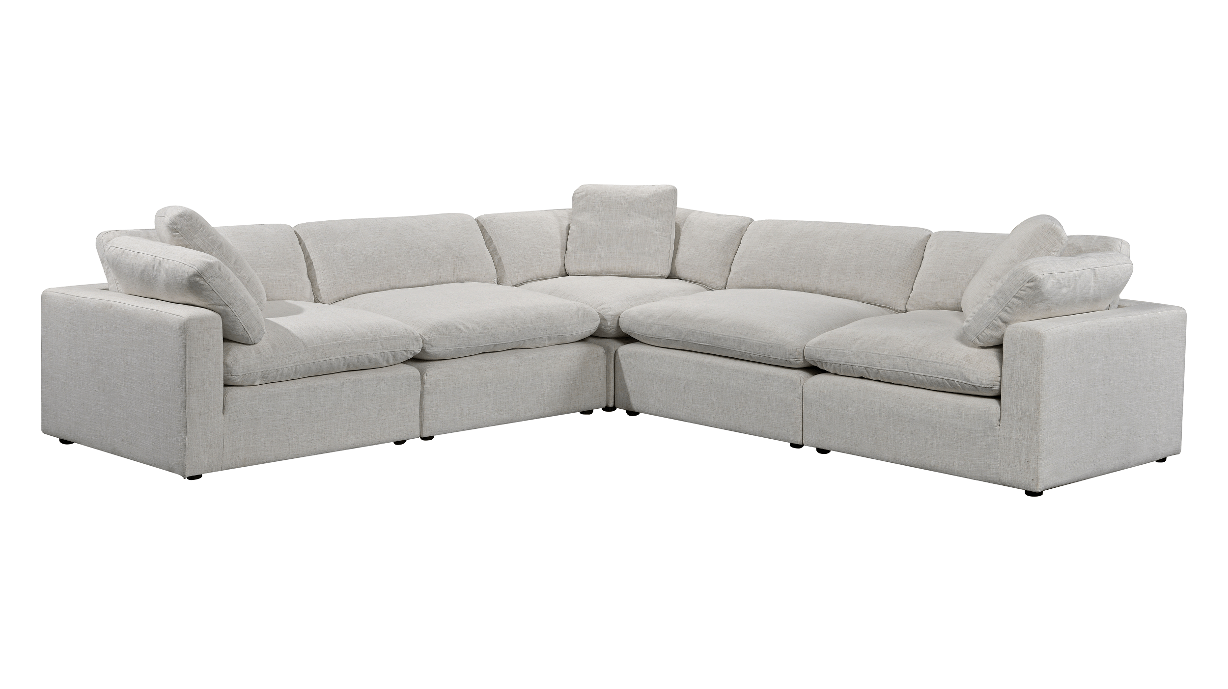 5 Seater Corner Modular with Ottoman