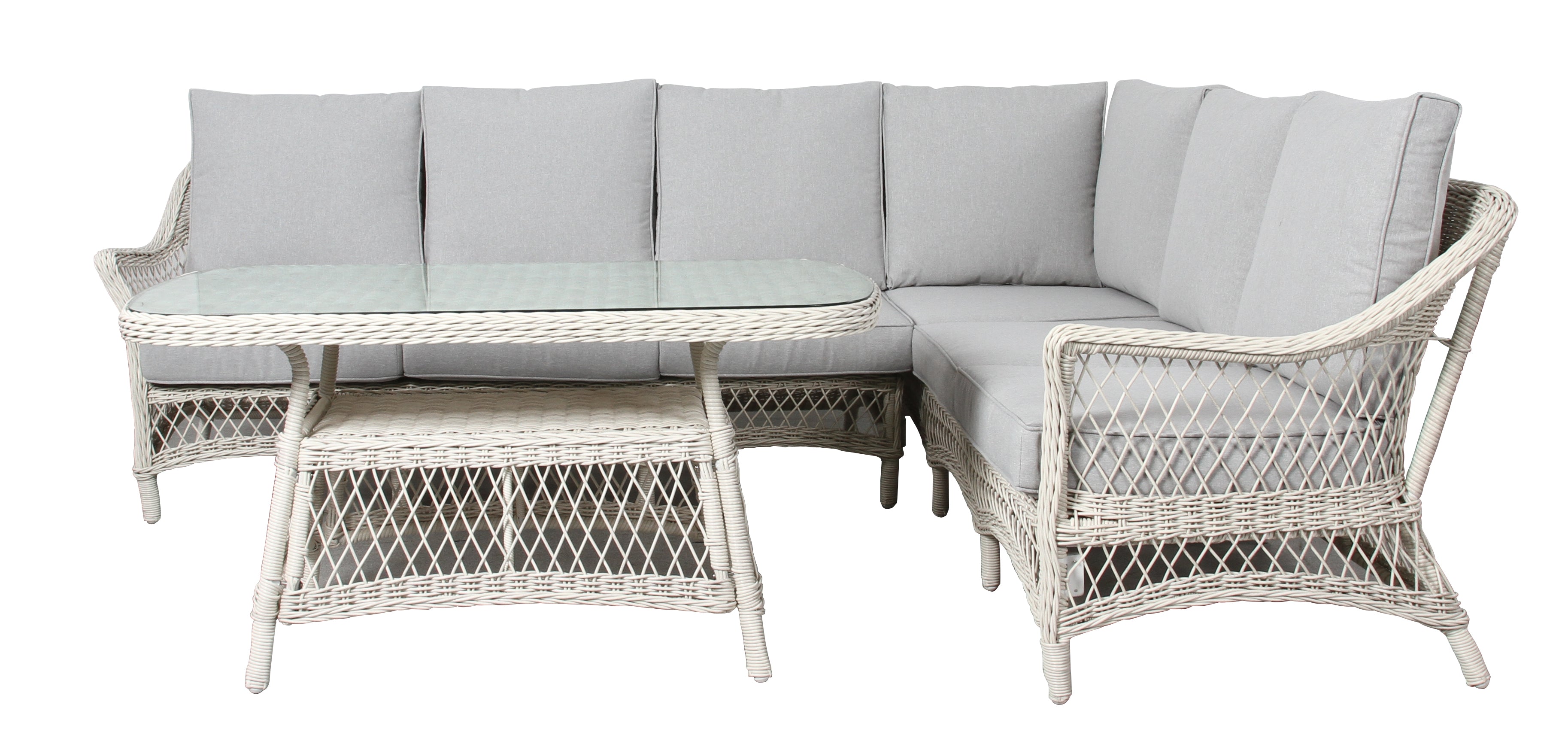 3 Piece Outdoor Corner Dining Set