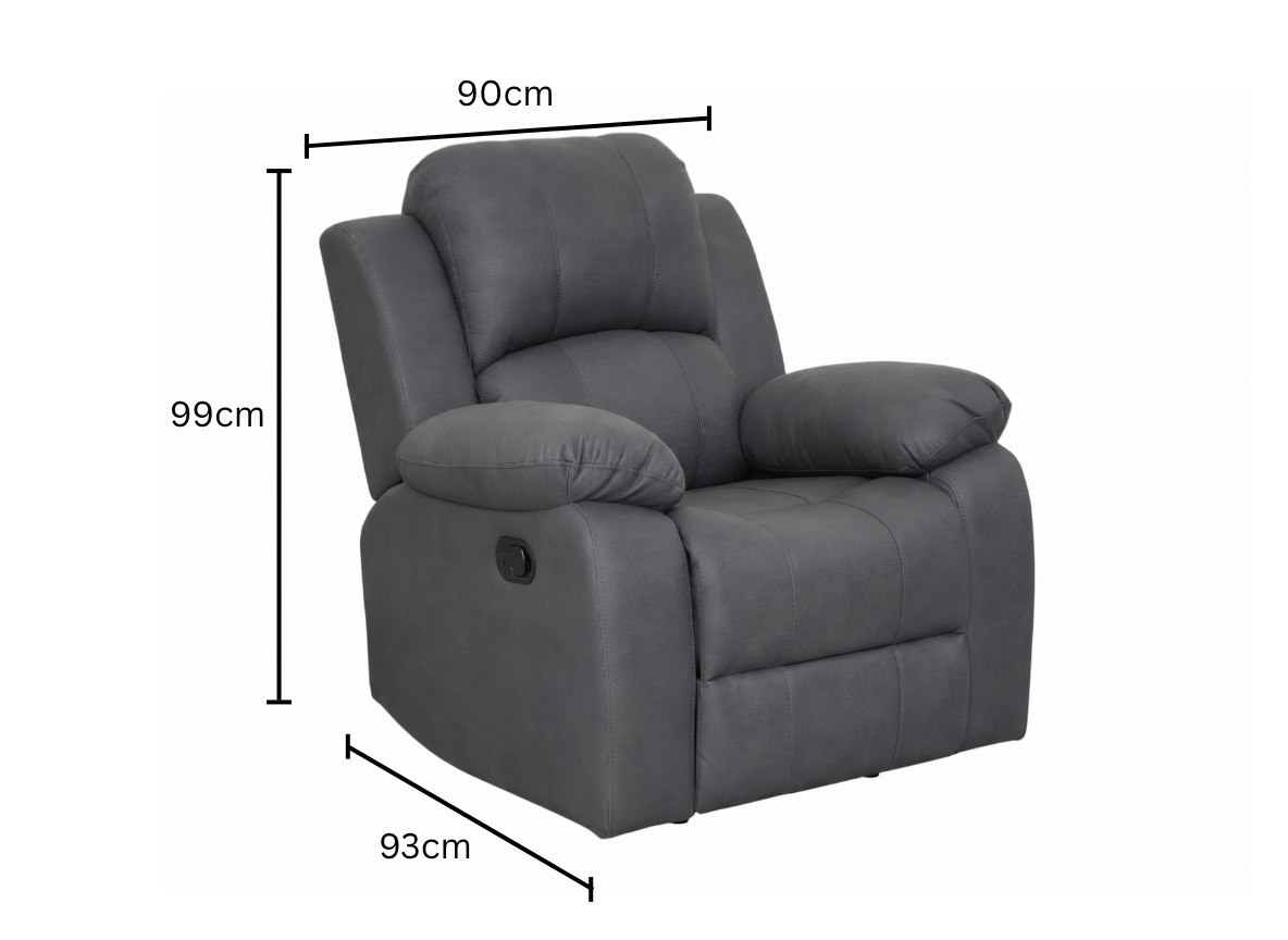 3 Seater with End Recliners + 2 Recliners