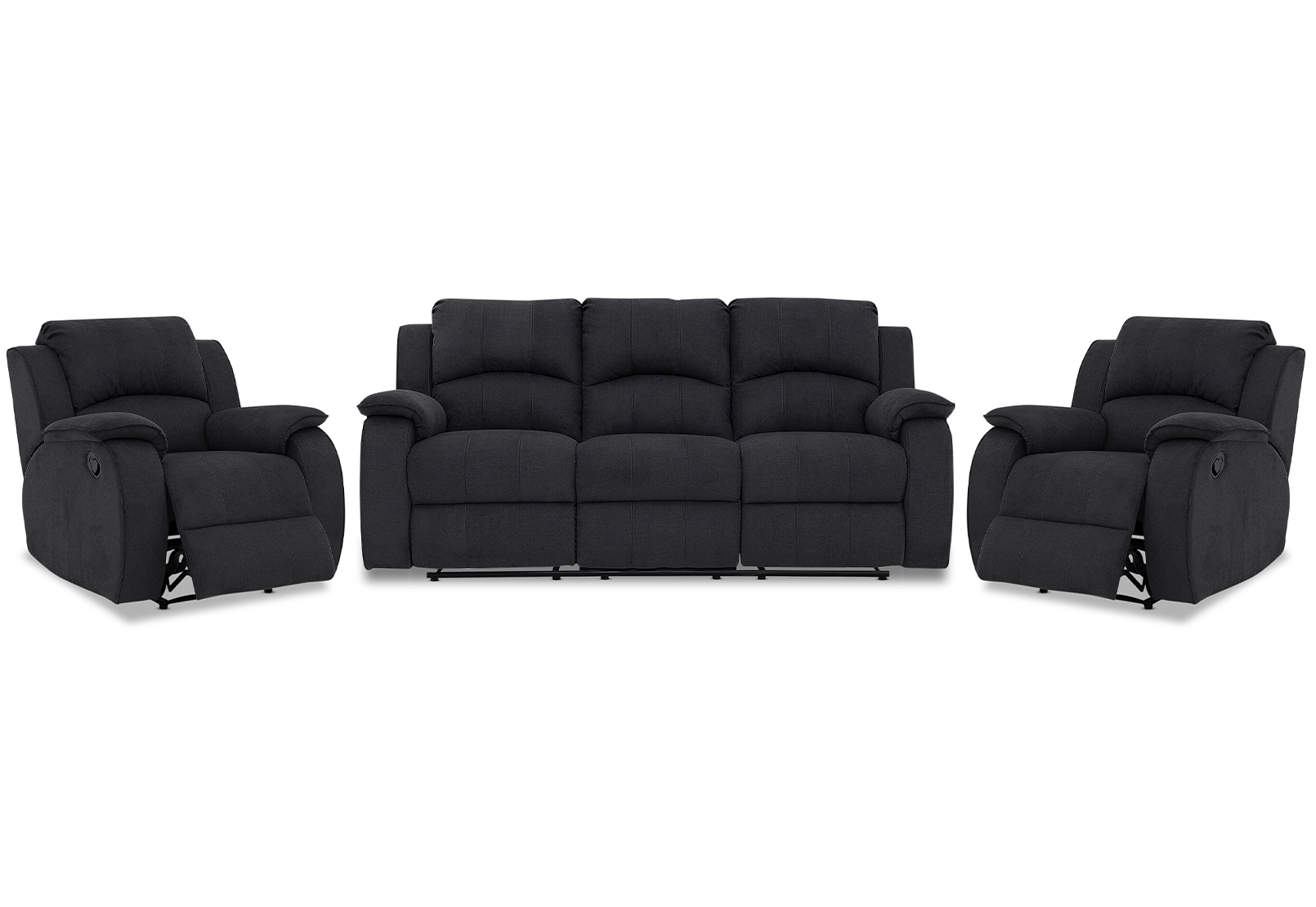 3 Seater with End Recliners + 2 Recliners
