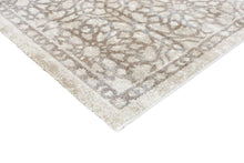 Load image into Gallery viewer, Grey and Beige Demask Rug
