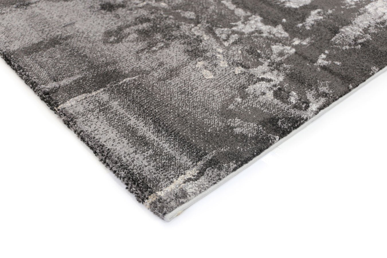Grey and Beige Abstract Rug