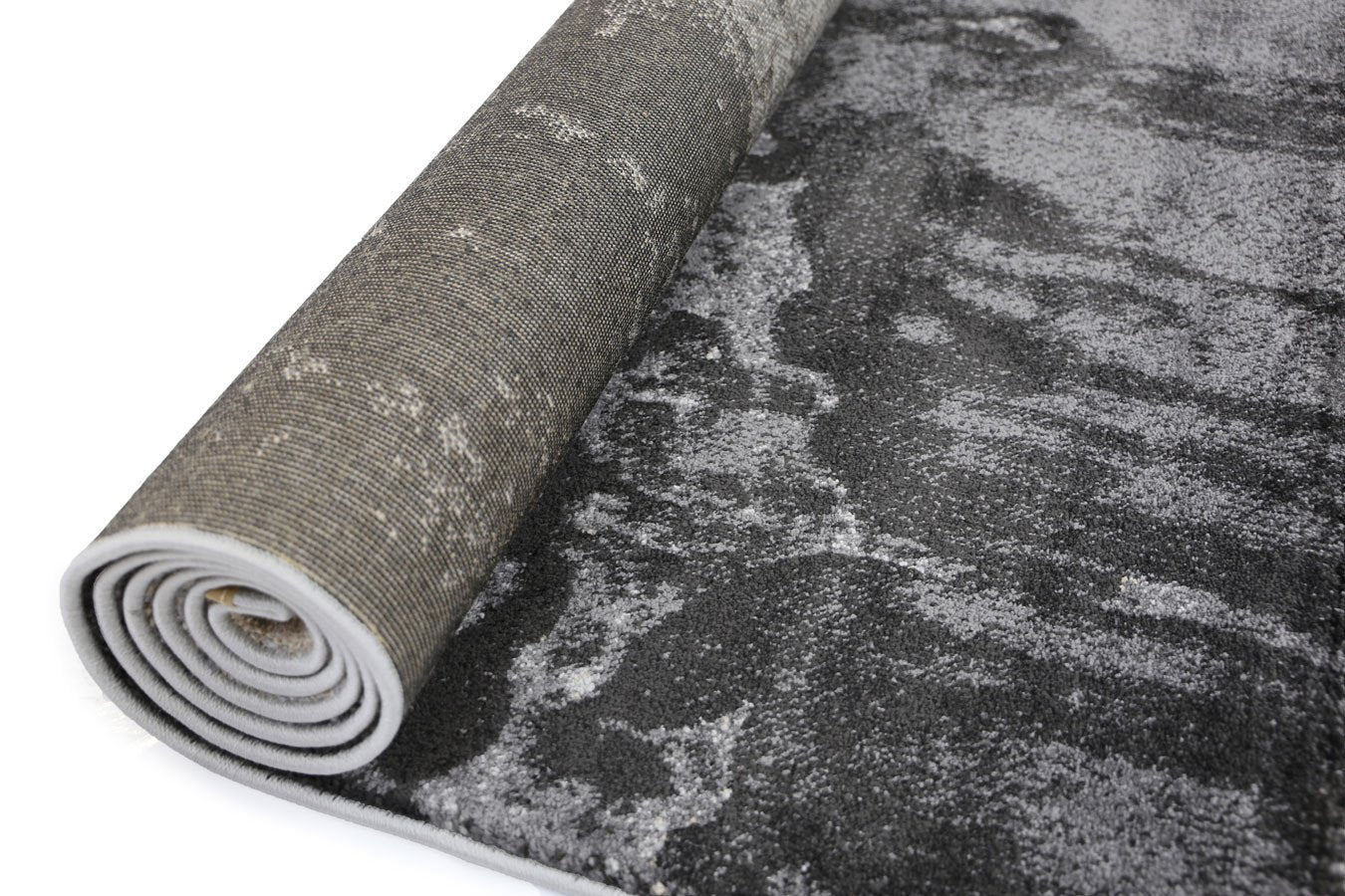 Grey and Beige Abstract Rug