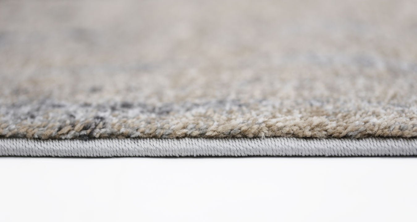 Grey and Beige Abstract Rug