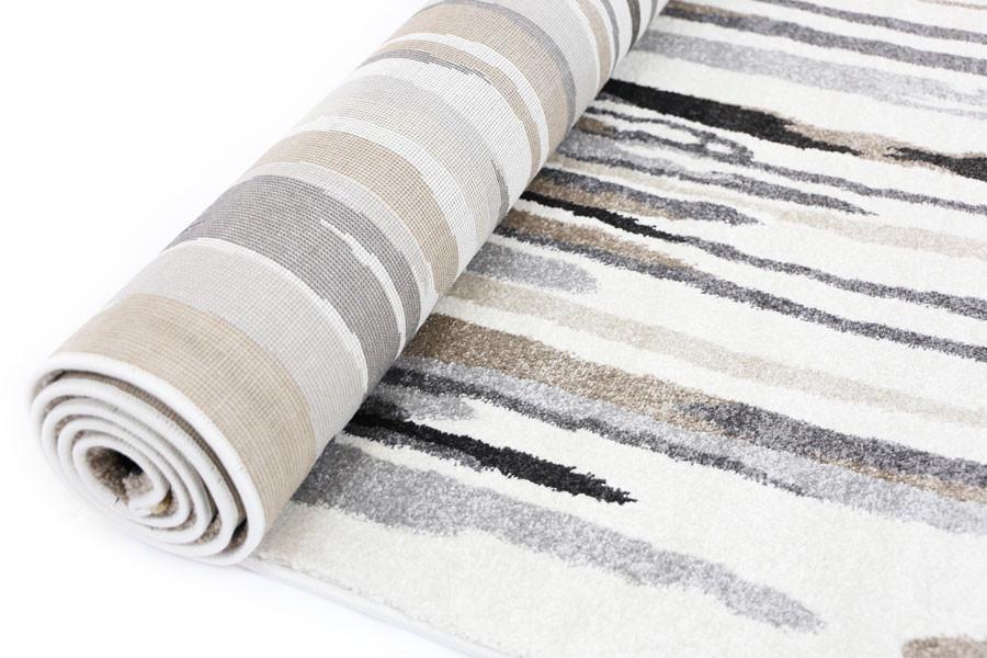 Light Brown Vertical Stripes Rug