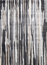 Load image into Gallery viewer, Dark Brown Vertical Stripes Rug
