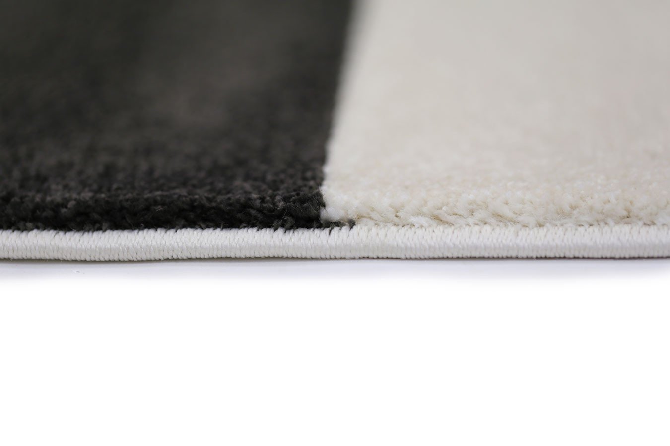 Grey and Beige Cubism Rug