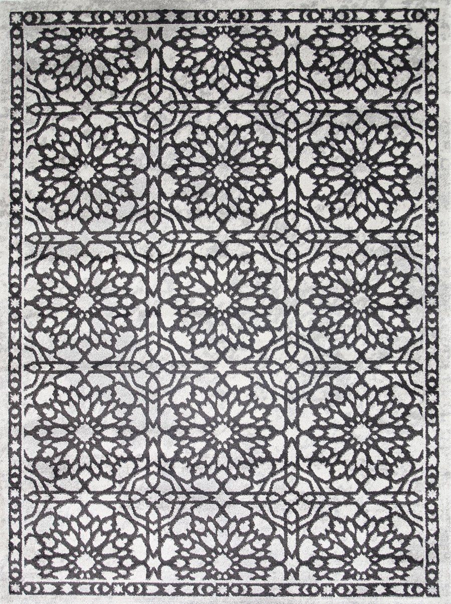 Dark Grey Demask Rug