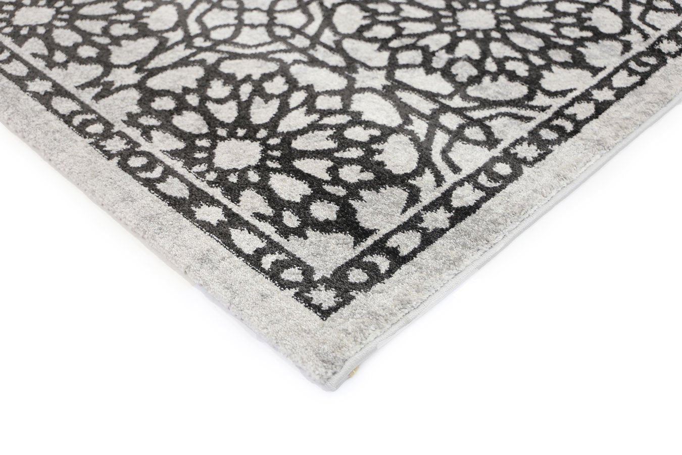 Dark Grey Demask Rug