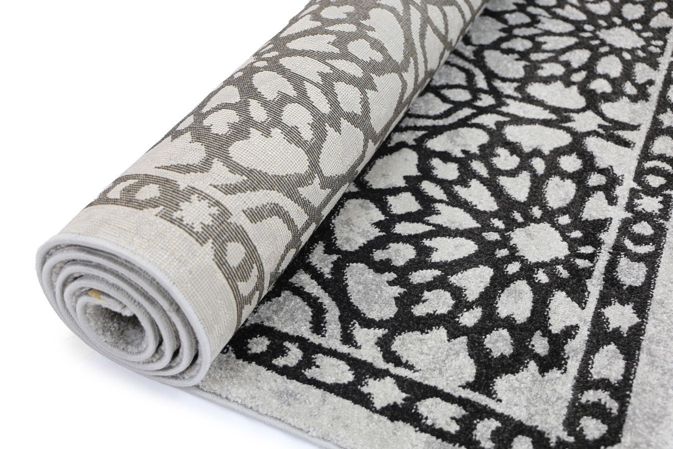 Dark Grey Demask Rug