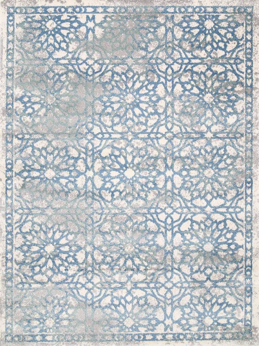 Blue Demask Rug