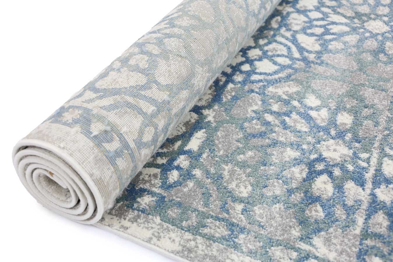 Blue Demask Rug
