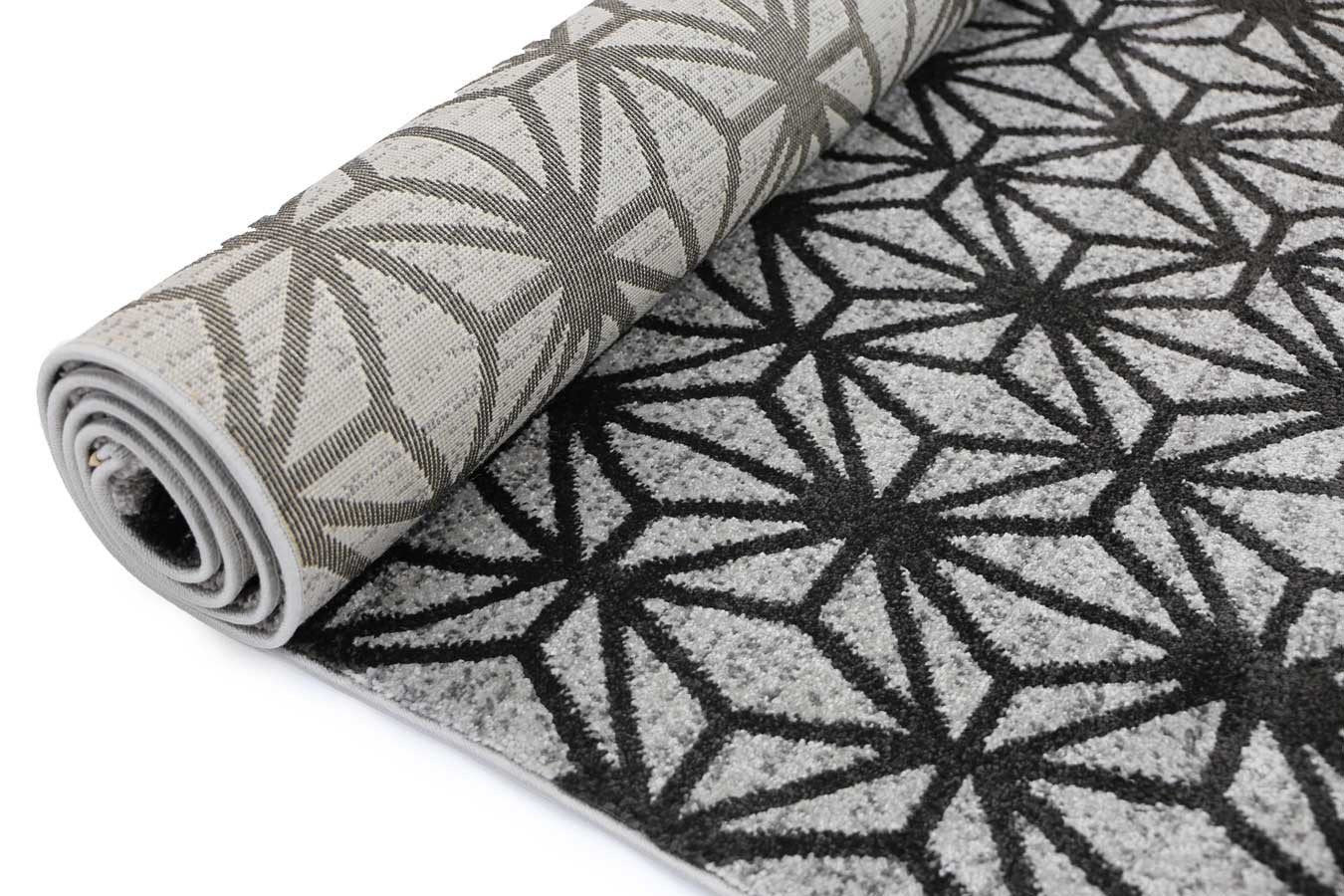 Dark Grey Web Rug