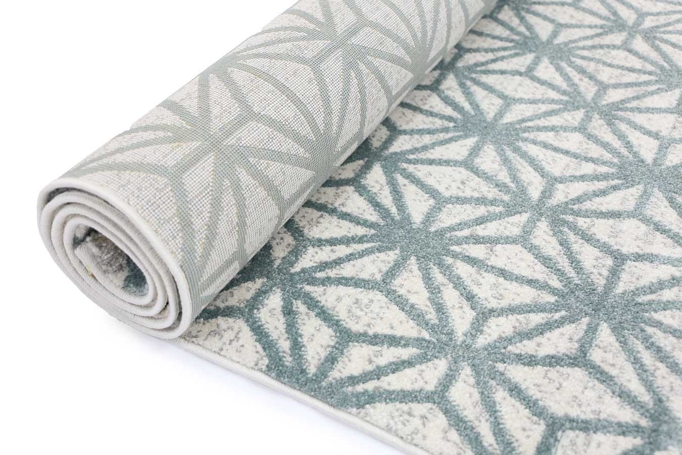 Aqua Blue Web Rug