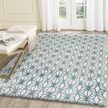 Load image into Gallery viewer, Aqua Blue Web Rug
