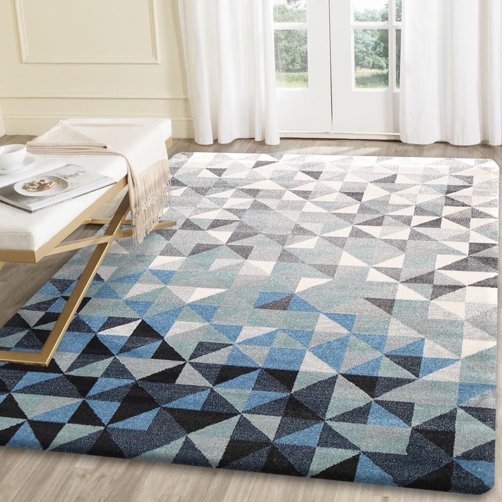 Blue and Grey Rug