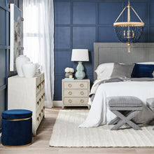 Load image into Gallery viewer, Stool - Linen Ottoman
