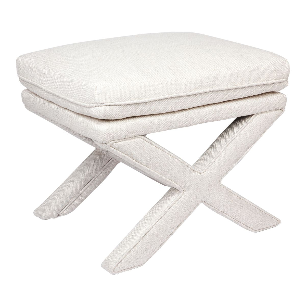 Stool - Linen Ottoman