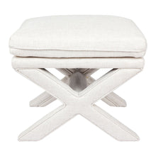 Load image into Gallery viewer, Stool - Linen Ottoman
