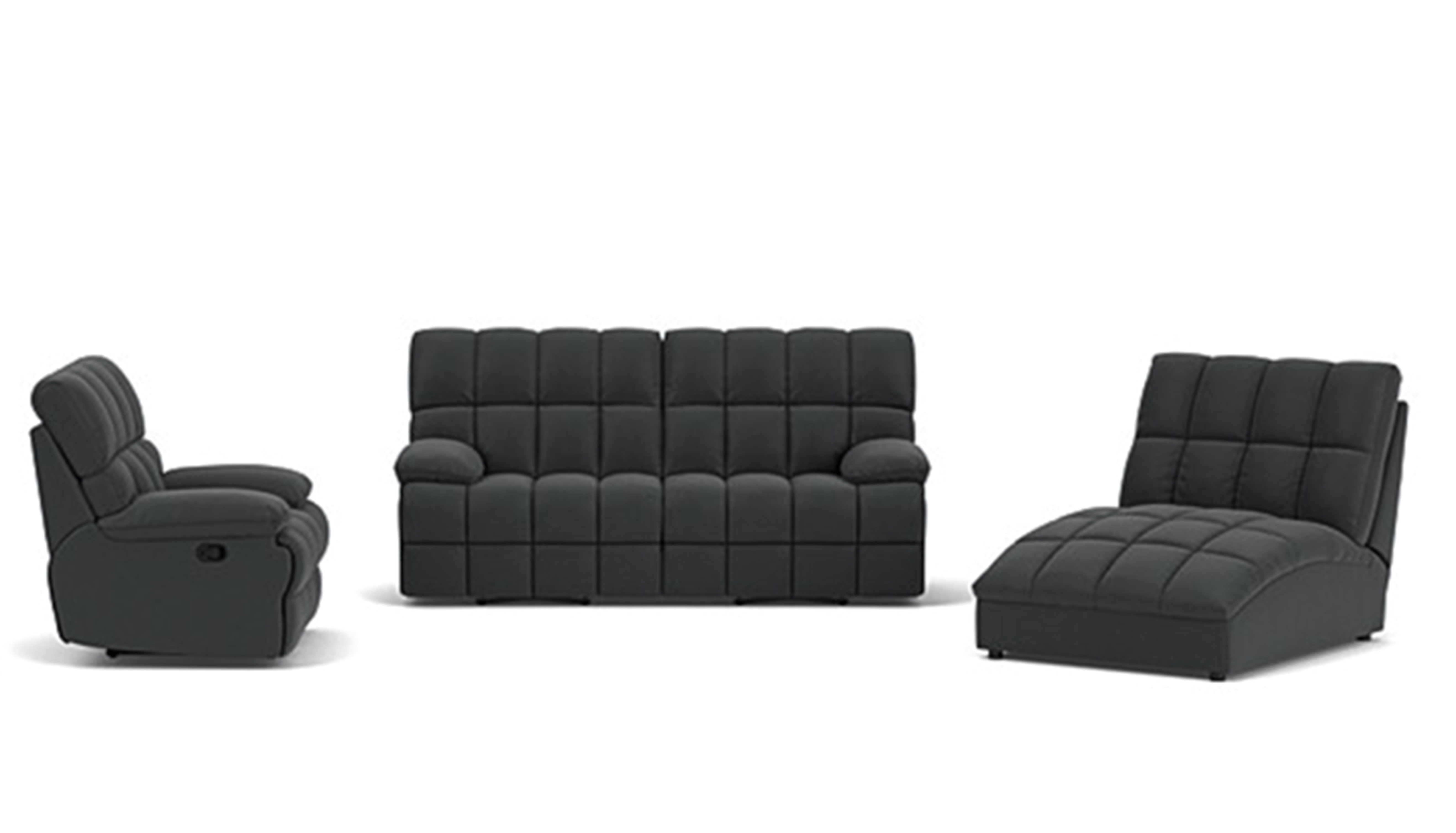 2.5 Seater with End Recliners + Recliner + Chaise