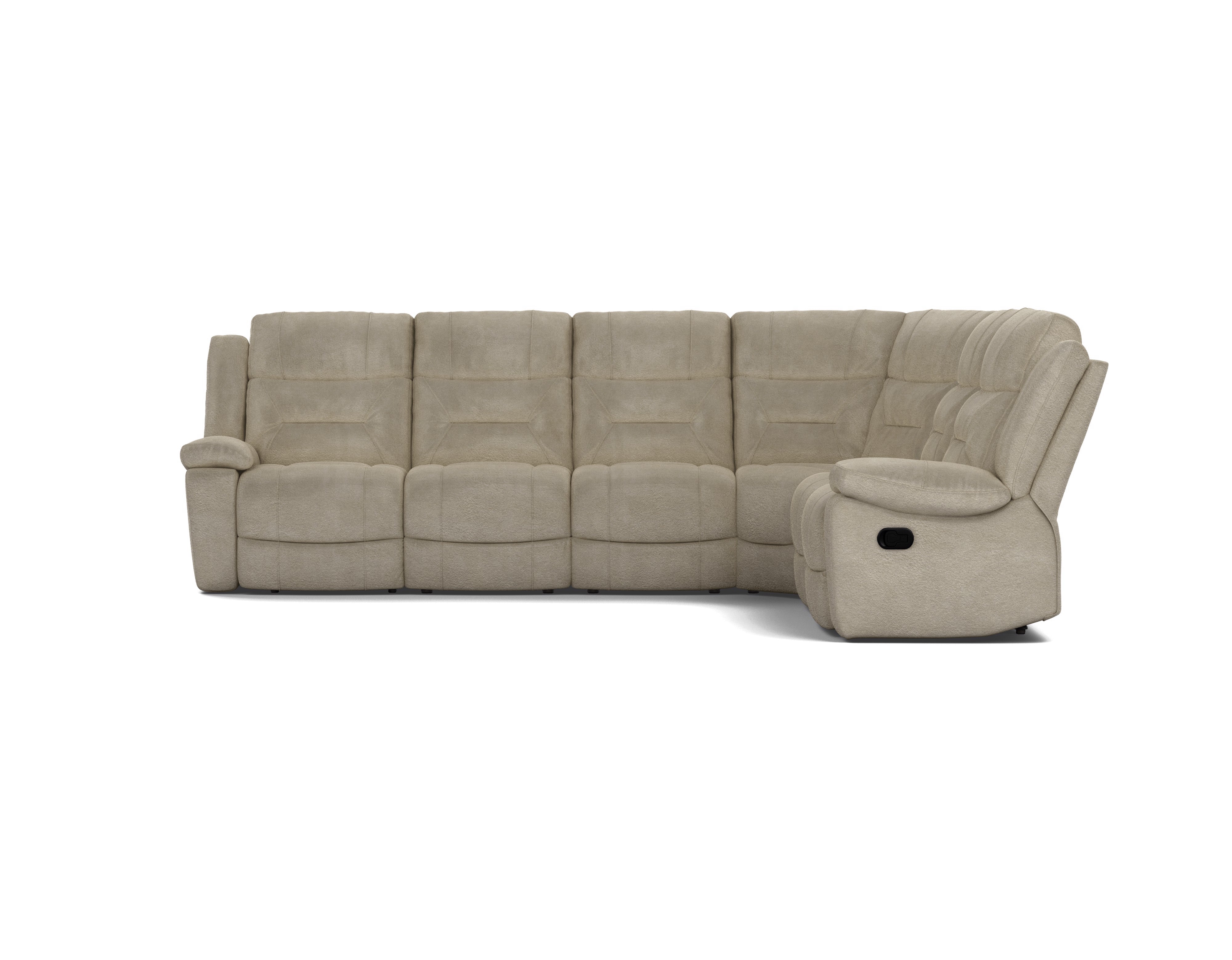 6 Seater Corner Modular with End Recliners