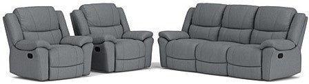 3 Seater with End Recliners + 2 Single Recliners