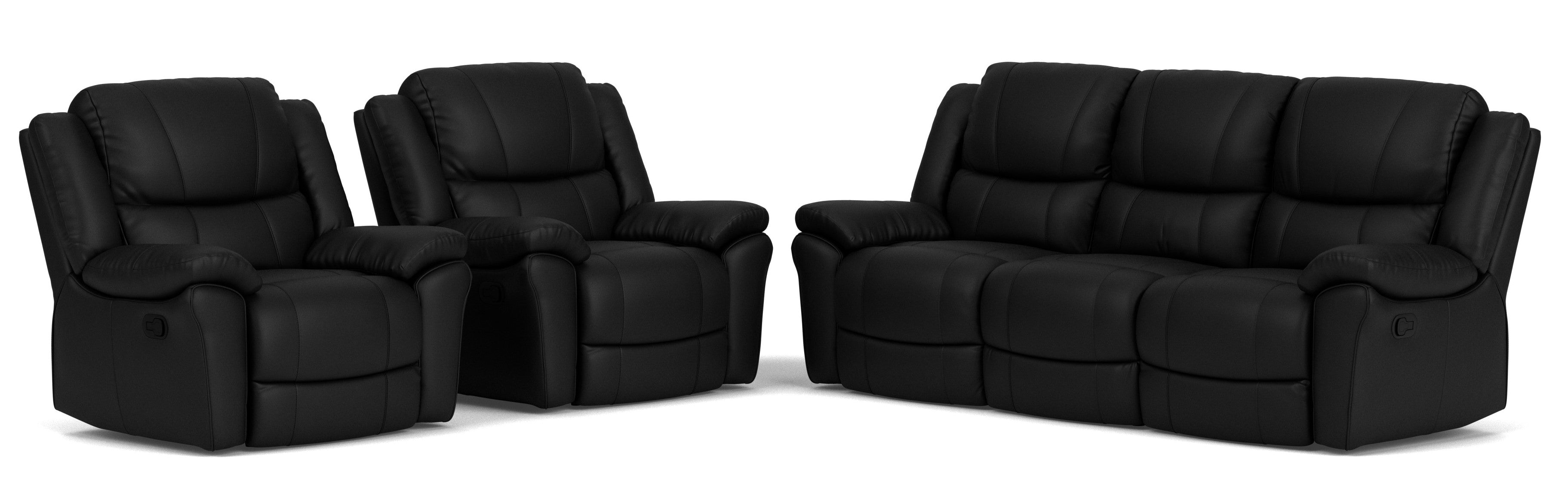 3 Seater with End Recliners + 2 Single Recliners