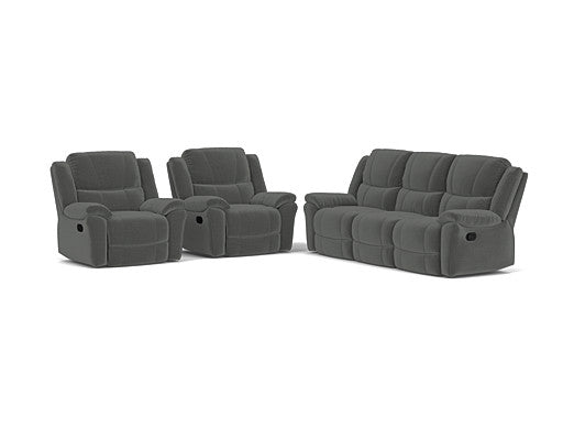 3 Seater with End Recliners + 2 Single Recliners